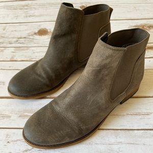 Franco Sarto brown leather ankle boot